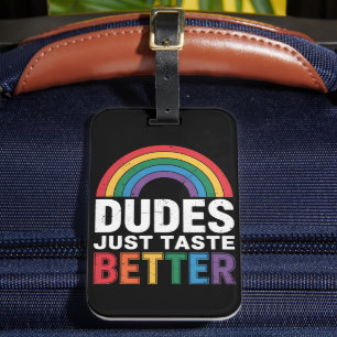 Étiquette À Bagage Mecs Ont Juste Meilleur Goût Drôle Fierté Gay Cade