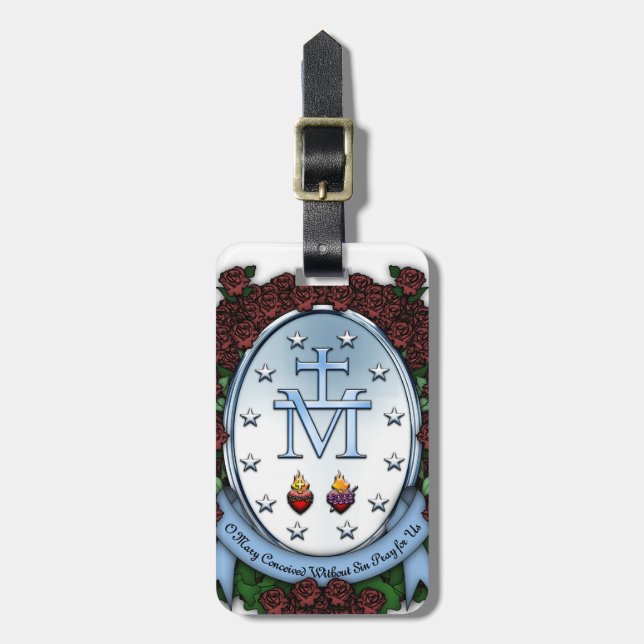 Étiquette À Bagage Médaille miraculeuse 2 (Devant Vertical)