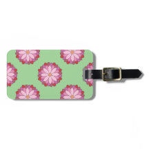 Médaillon asiatique rose pastel Floral