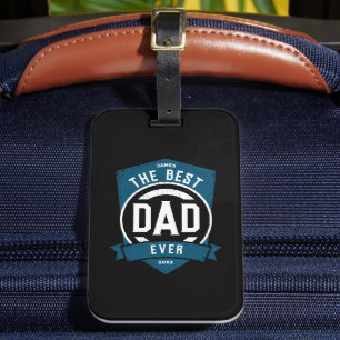 Étiquette À Bagage Meilleur papa jamais moderne cadeau Fête des pères