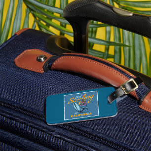 Étiquette À Bagage Meilleur Surf En Californie
