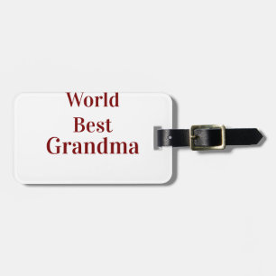 Étiquette À Bagage Meilleure grand-mère du monde grands-parents grand