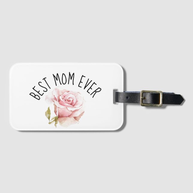 Étiquette À Bagage Meilleure maman jamais (Devant Horizontal)