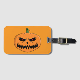 Étiquette À Bagage Menacer Jack O'Lantern Halloween