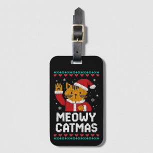 Étiquette À Bagage Meowy Catmas