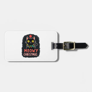 Étiquette À Bagage Meowy Catmas Chat Noël Mignon Chatons Chats Père N