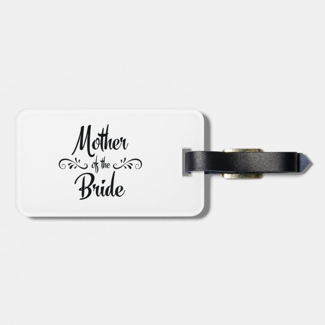 Étiquette À Bagage Mère de la jeune mariée - dîner drôle de (Dos horizontal)