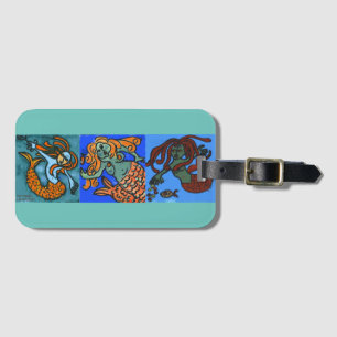 Étiquette À Bagage Mermaid & Mermen