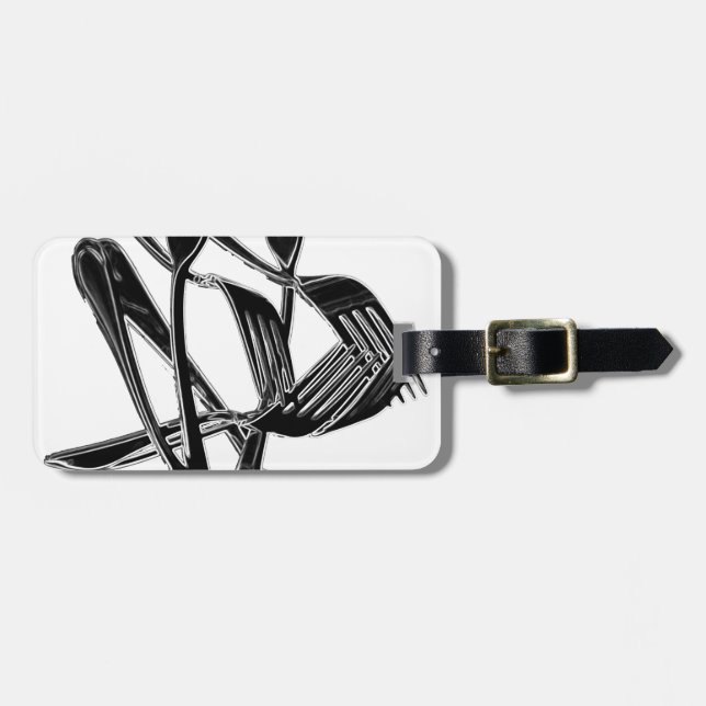 Étiquette À Bagage Métallique (Devant horizontal)