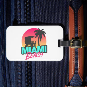 Étiquette À Bagage Miami Beach Travel Vintage