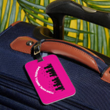 miaulements Personnaliser , Étiquette de bagage 
