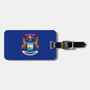 Étiquette À Bagage Michigan State Flag Design