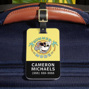 Étiquette À Bagage Mickey Mouse Mode Été Tropical