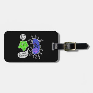Étiquette À Bagage Microbes Virales