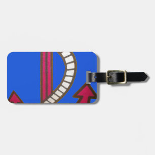 Étiquette À Bagage mignon Retro Vintage Navy Achor.jpg