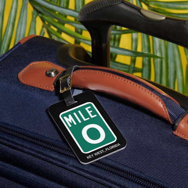 Étiquette À Bagage Mile Marker 0 Key West, FL (Insitu Rectoal 1)