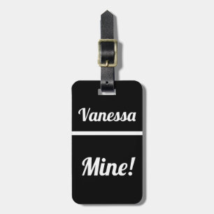 Étiquette À Bagage Mine personnalisée Balise de bagage amusante