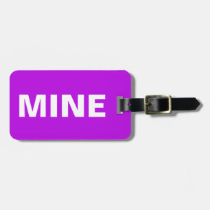 Étiquette À Bagage Mine pourpre amusante