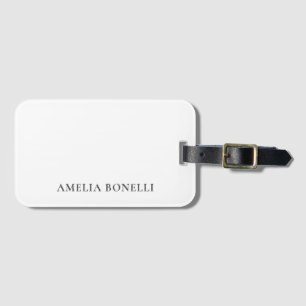 Étiquette À Bagage Minimaliste Classique Professionnel Simple