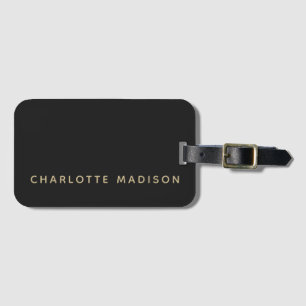 Étiquette À Bagage Minimaliste Élégant Classique Professionnel Propre