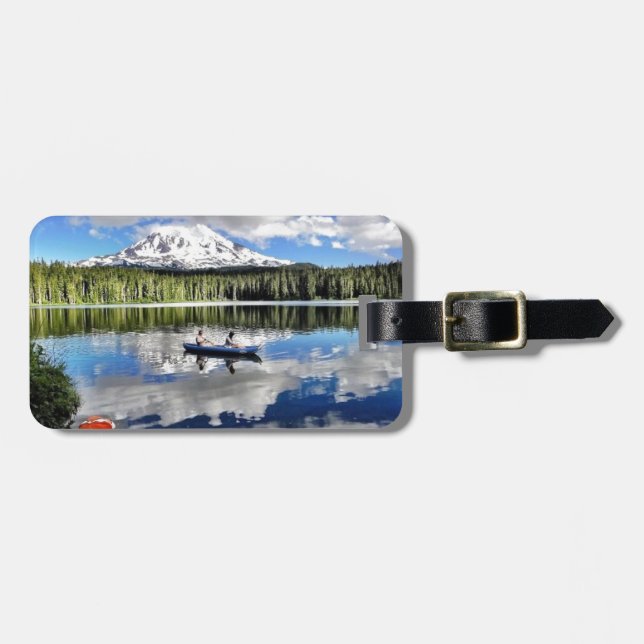Étiquette À Bagage Miroir de montagne (Devant horizontal)