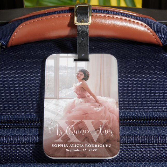Étiquette À Bagage Mis XV Años Quinceañera Photo 15e anniversaire Voy (Insitu Rectoal 2)