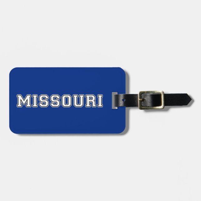 Étiquette À Bagage Missouri (Devant horizontal)