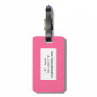 Mme Luggage Tag - rose
