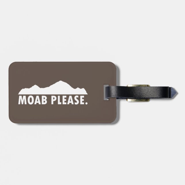 Étiquette À Bagage Moab S'Il Vous Plaît (Dos horizontal)