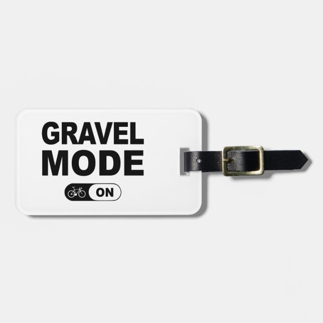 Étiquette À Bagage Mode Gravure activé (Devant horizontal)