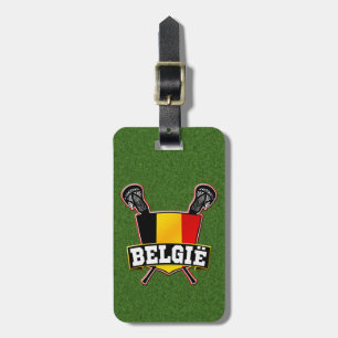 Étiquette À Bagage Modèle de balise de bagage de crosse belge