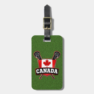 Étiquette À Bagage Modèle de balise de bagage de crosse canadienne