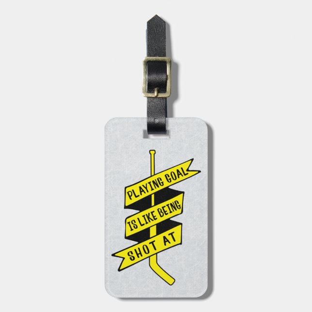 Étiquette À Bagage Modèle de l'étiquette de valise de gardien de hock (Devant Vertical)