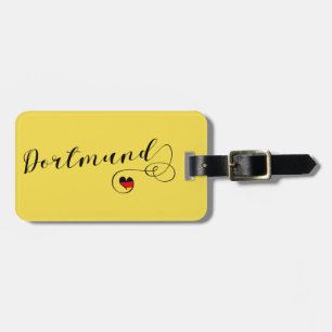 Étiquette À Bagage Modèle d'étiquette de bagage Dortmund Heart, Allem