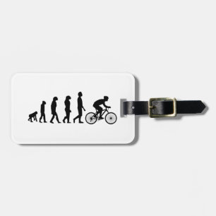 Étiquette À Bagage Modèle d'évolution humaine du cyclisme moderne
