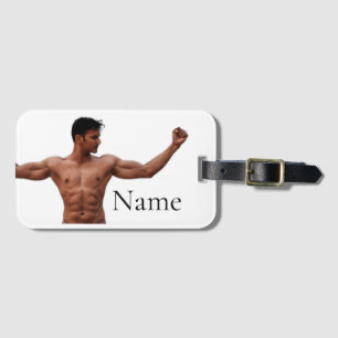 Étiquette À Bagage Modèle Fitness Homme Thunder_Cove