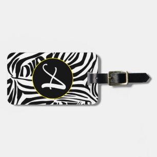 Étiquette À Bagage Modèle Zebra