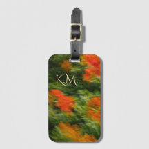 Modern Abstract Floral photo art with monogram
