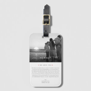 Étiquette À Bagage Moderne Meilleure Maman Jamais Photo Mère célibata