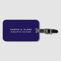 Moderne minimaliste Plain élégant bleu foncé