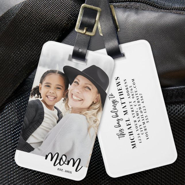 Étiquette À Bagage Mom Established Mother's Day Gift (Mom Established Mother's Day Gift Luggage Tag )