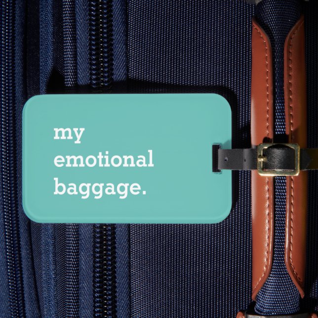 Étiquette À Bagage Mon bagage émotionnel drôle (Insitu Rectoal 4)