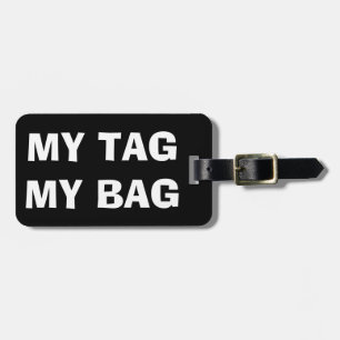 Étiquette À Bagage Mon étiquette mon sac   Balise bagage amusante pou