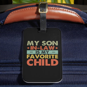 Étiquette À Bagage Mon Fils En Droit Est Ma Famille Favorite Enfant D