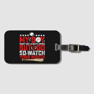 Étiquette À Bagage Mon garçon ne balance pas toujours mais moi si alo