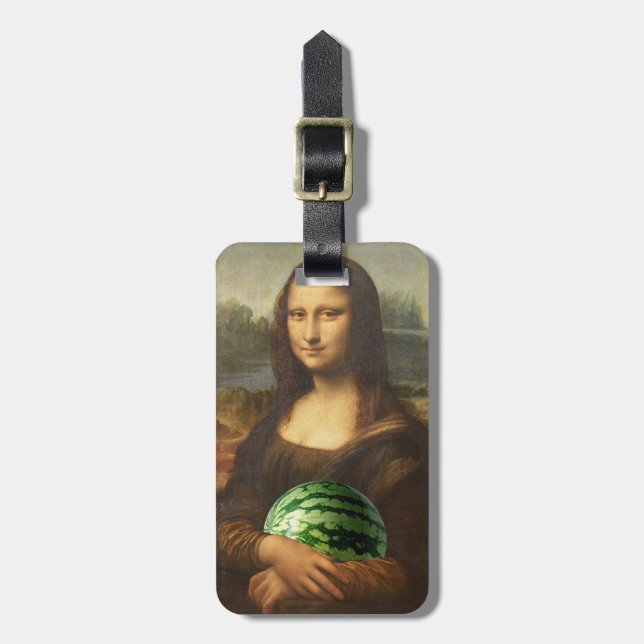 Étiquette À Bagage Mona Melona Lisa (Devant Vertical)