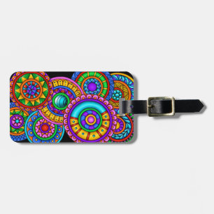 Étiquette À Bagage Monde des couleurs