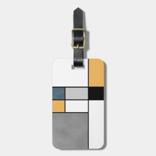 Étiquette À Bagage Mondrian inspiré