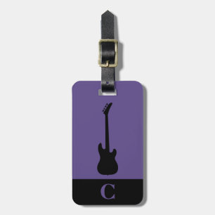 Étiquette À Bagage Monogram Travel Music Guitare Basse Ultra Violet