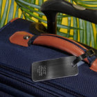 Monogramme Acier Métal Faux Gris Personnalisé Styl